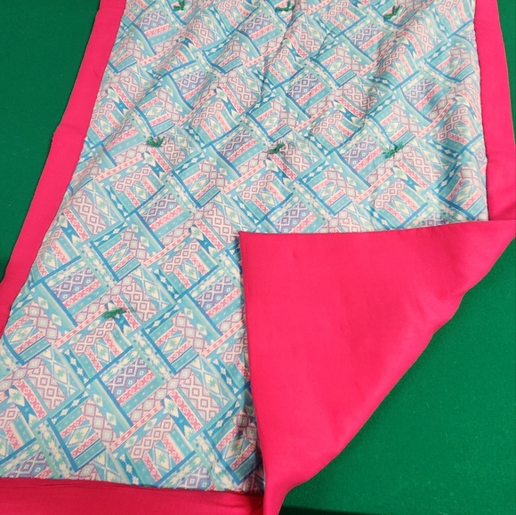 hand sewn tack and pull style baby blanket - Picture 2 of 3